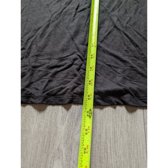 Black Kim & Cami Top With Sheer Embroidered Floral Sleeves Size 1X - Picture 5 of 6